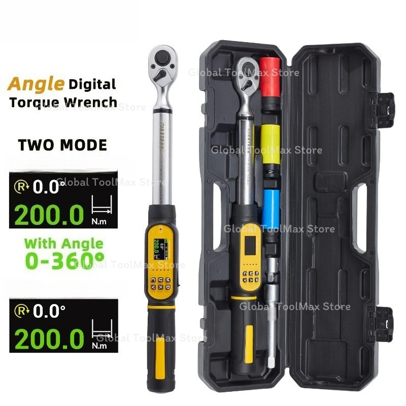 Torque Wrench Digital - Digital Angle Torque Wrench 6Pcs 10-200N.m