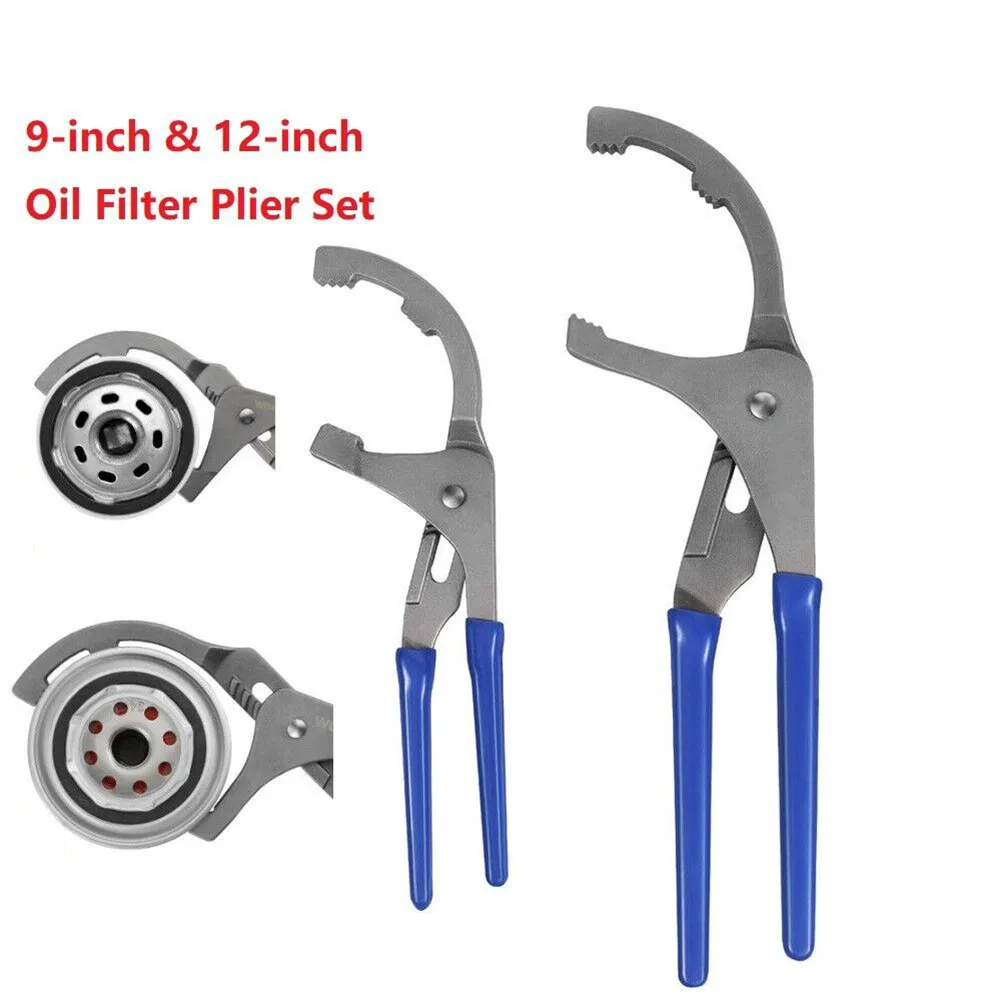 Oil Filter Wrench - 9inch/12inch Oil Filter Pliers Clamp Type