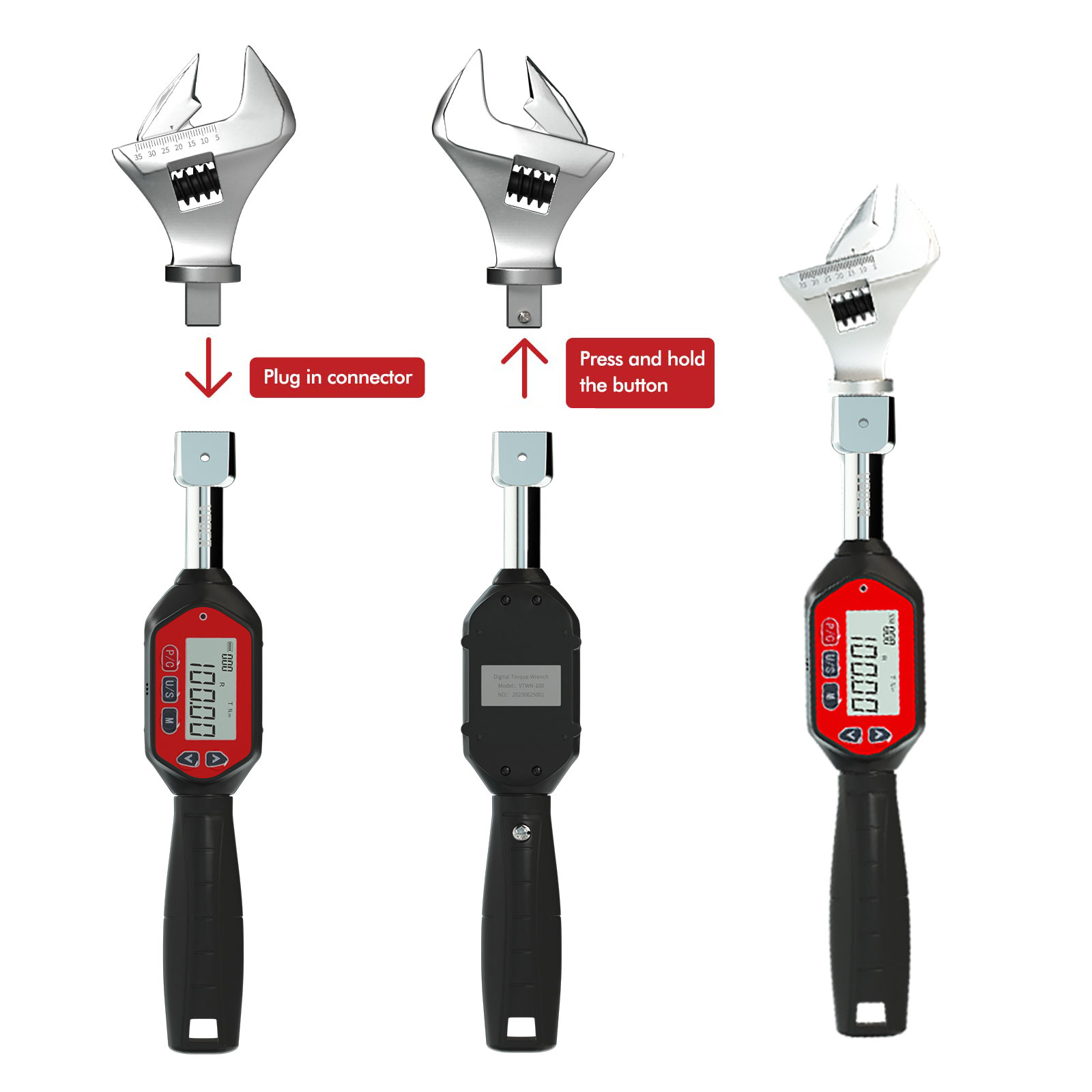 Adjustable 3-100 Nm  Digital T - Torque Wrench Digital recension och pris