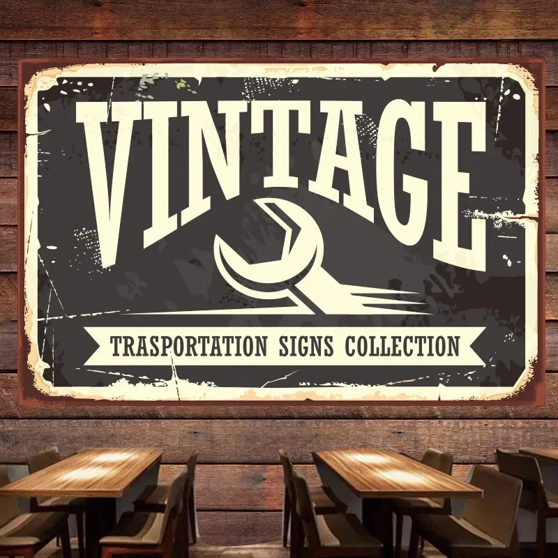 VINTAGE TRASPORTATION SINGS CO - Auto Repair Shop Banners recension och pris
