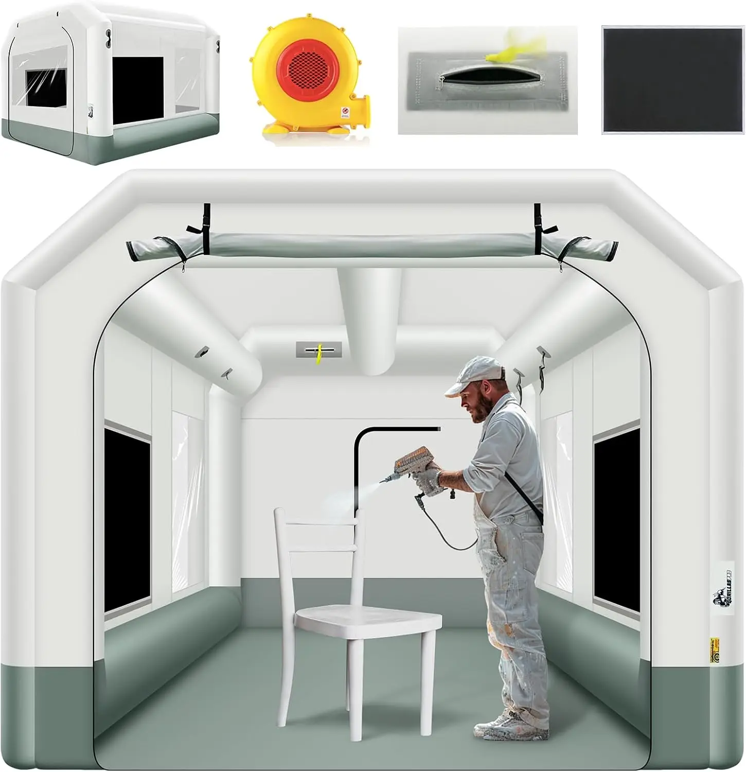 13x10x8Ft Inflatable Paint Boo - Inflatable Paint Booth recension och pris