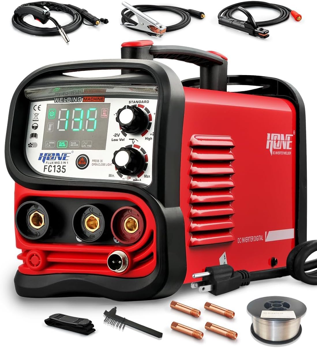 135Amp FC135 Flux-Cored MIG/ S - Tig Welder Machine recension och pris