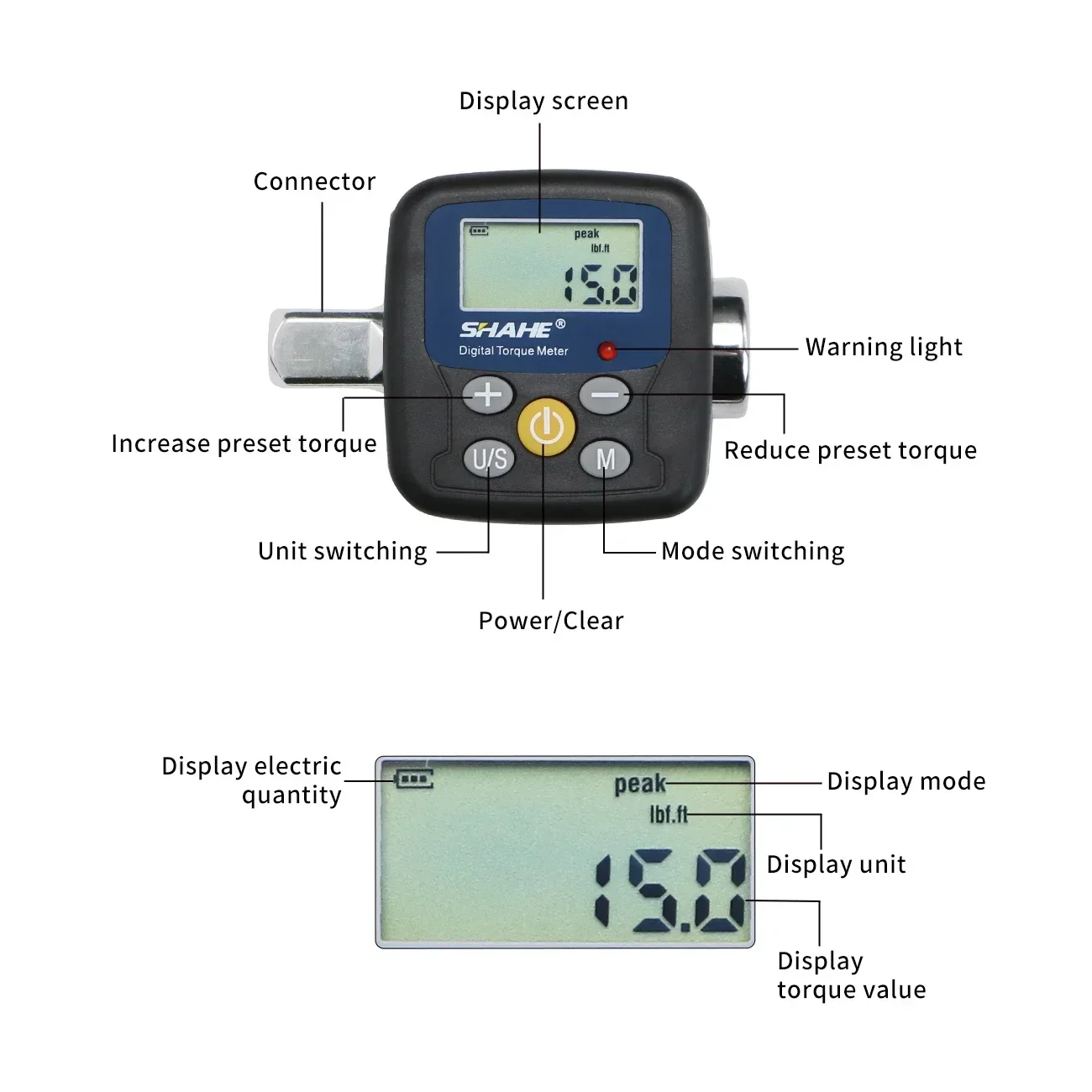 Shahe Digital Torque Wrench Ad - Torque Wrench Digital recension och pris